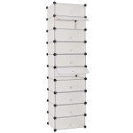 Vidaxl armoire  chaussures avec 10 compartiments blanc