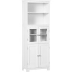Homcom - buffet - mdf - 60x30x162cm - blanc