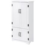 Homcom - buffet - bois - 60x30x123cm - blanc
