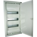 Armoire de distribution - hager - vu36nc - 3 rang�es - 12 modules - encastr�e