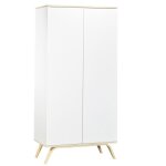 Armoire enfant - peg perego - serena - 2 portes - bois blanc - design contemporain