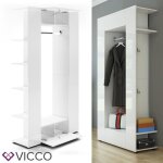 Armoire d?entrée vicco mats blanche vestiaire armoire - penderie meuble d?entrée portemanteau Armoire d?entrée vicco mats blanche vestiaire armoire - penderie meuble d?entrée portemanteau