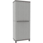 Armoire dext�rieur - r�sine - 2680 - gris - 2 portes - 3 �tag�res