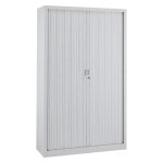 Armoire haute à rideaux monoblocs généric 198 x 120 cm gris Armoire haute à rideaux monoblocs généric 198 x 120 cm gris
