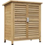 Armoire de jardin - outsunny - remise pour outils sur pied - toit bitum - bois sapin autoclave vert