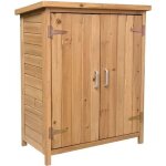 Armoire de jardin rangement gardiun abby 40x75x90 cm en bois