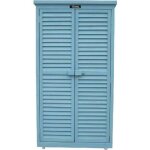 Armoire de jardin space - 87 x 46. 5 x 160 cm - bleu ciel