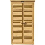 Armoire de jardin space - 87 x 46. 5 x 160 cm - marron