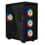 Armoire de jeu - xpg - battlecruiser ii - e - atx - 4 ventilateurs argb - verre tremp� noir