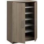 Armoire meuble à chaussures coloris chêne cortez - hauteur 90 x longueur 60 x profondeur 35. 6 cm Armoire meuble à chaussures coloris chêne cortez - hauteur 90 x longueur 60 x profondeur 35. 6 cm