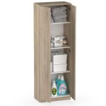 Armoire meuble de rangement 2 portes coloris cambrian - hauteur 180 x longueur 60 x profondeur 35 cm