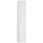 Armoire - meuble de rangement coloris blanc - hauteur 180 x longueur 40 x profondeur 35 cm