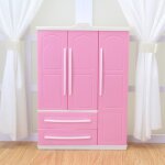 Armoire mini - penderie pour poupe rangement accessoires et vtements poupe