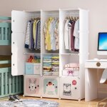 Armoire modulable de rangement enfant 12 cubes meuble rangement pour jouets v�tements chaussures sacs ...