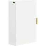Armoire murale - kleankin - salle de bain meuble rangement �tag�re r�glable gain de place - bois - 40x15x60cm ...