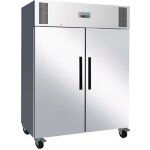 Armoire ngative 1300 litres - polar - r290 2 portes - froid ventil - gris