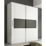 Armoire placard garde - robe 2 portes coloris blanc graphite - longueur 180 x profondeur 55 x hauteur ... Armoire placard garde - robe 2 portes coloris blanc graphite - longueur 180 x profondeur 55 x hauteur ...