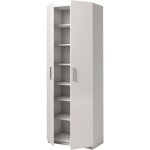 Armoire placard - meuble de rangement coloris blanc - hauteur 180 x longueur 60 x profondeur 35. 6 cm ...
