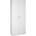Armoire polyvalente coloris blanc - hauteur 180 x longueur 75 x profondeur 35. 6 cm