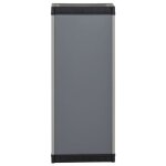 Armoire de rangement - vidaxl - 35x40x85 cm - gris / noir - pvc et pp - design intemporel Armoire de rangement - vidaxl - 35x40x85 cm - gris / noir - pvc et pp - design intemporel