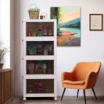 4 boites organisateur de rangement plastiques pliable pour salle de bain cuisine chambre � coucher salon ...