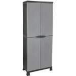 Armoire en résine pour lextérieur - orion91 - 171x68x39cm - 3 étagères horizontales - gris Armoire en résine pour lextérieur - orion91 - 171x68x39cm - 3 étagères horizontales - gris