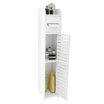 Armoire de salle de bain �tanche huole - double porte - blanc - style scandinave moderne