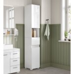 Armoire de salle de bain - vasagle - colonne - avec tiroir - tagres rglables - compartiments
