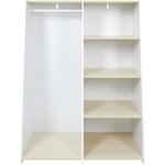 Armoire scandinave enfant maya 120cm blanc