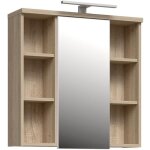 Armoire à suspendre - chêne sonoma - 1 porte avec miroir - meuble de salle de bain - 686 x 20 x 681 cm ... Armoire à suspendre - chêne sonoma - 1 porte avec miroir - meuble de salle de bain - 686 x 20 x 681 cm ...