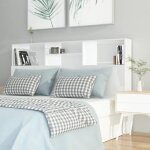 Armoire de t�te de lit - mothinessto - blanc brillant - contemporain - design