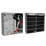 Armoire en tissus non tiss� ? 120x110x47 cm ? escarpin rouge vernis