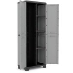 Armoire utilitaire - keter - stilo - 39 x 68 x 173 cm - gris