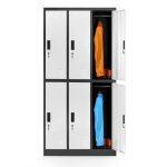 Armoire vestiaire 3b2a armoire mtallique casier 6 compartiments en tle dacier thermolaque 185 cm x ...