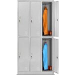 Armoire vestiaire 3b2a armoire mtallique casier 6 compartiments en tle dacier thermolaque 185 cm x ...
