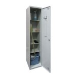 Armoire de vestiaire - simon rack - multi - usage - 1800x600x400 mm - 1 porte - 4 tablettes - mtal gris ...