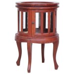 Vidaxl armoire de vitrine marron 50x50x76 cm bois dacajou massif Vidaxl armoire de vitrine marron 50x50x76 cm bois dacajou massif