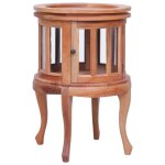 Vidaxl armoire de vitrine naturel 50x50x76 cm bois dacajou massif Vidaxl armoire de vitrine naturel 50x50x76 cm bois dacajou massif