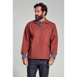 Vareuse bretonne - armorlux - guilvinec - coton canvas - couleur rouille - homme