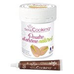 Arme alimentaire naturel en poudre pistache + stylo chocolat