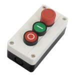 Arret durgence nc no bouton poussoir momentane rouge et le vert passe 600v station 10a