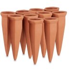 Relaxdays arrosage en terre cuite lot de 10 bouteilles vin et pet 1 l int�rieur (chambre) ext�rieur (balcon) ...