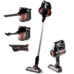 Aspirateur balai 3 - en - 1 primo pr504sv - 222v - rouge - sans sac - brosse motorise