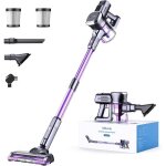 Aspirateur balai sans fil 25000pa aspirateur sans fil puissant 2500mah batterie amovible 50mins dautonomie ...