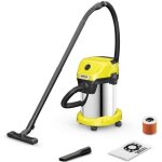 Aspirateur eau et poussire karcher wd 3 s v - 19 / 4 / 20 - cuve inox 19 l - 1000w (fonction soufflerie) ...