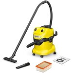 Aspirateur eau et poussi�res - karcher - wd 4 v - 20 / 5 / 22 - 1000w - cuve 20l - flexible 22m