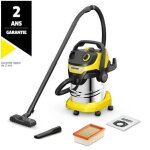 Aspirateur eau et poussi�re karcher wd 5 s v - 25 / 5 / 22 - cuve inox 25 l - 1100w (fonction soufflerie) ...