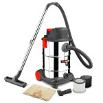Aspirateur eau et poussires rechargeable 20v avec moteur  induction - 30l inox livr sans batterie ...