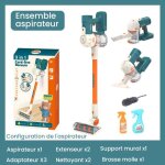 Aspirateur enfant jouets de nettoyage de maison garons et filles ensemble doutils de nettoyage daspirateur ...