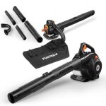 Aspirateur de feuilles mortes thermique - fuxtec fx - lbs126p - 254cm3 3en1 2 temps souffleur broyeur ...